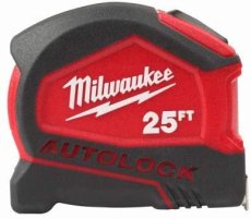 画像1: Milwaukee ミルウォーキー フットコンパクトオートロックテープメジャー　 48-22-6825 25 　インチ　 (1)